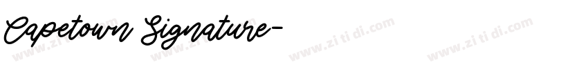 Capetown Signature字体转换